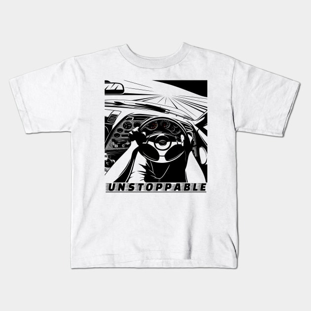 UNSTOPPABLE - Supra mk4 Kids T-Shirt by Rezall Revolution